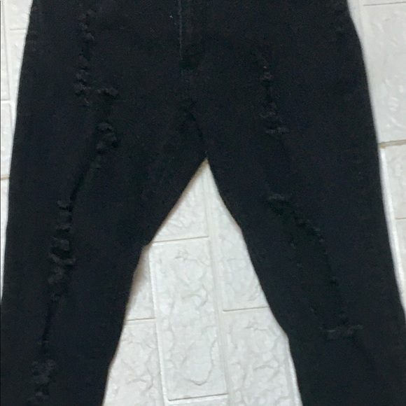 Fashion nova distressed jeans size 15/16 - Picture 2 of 10